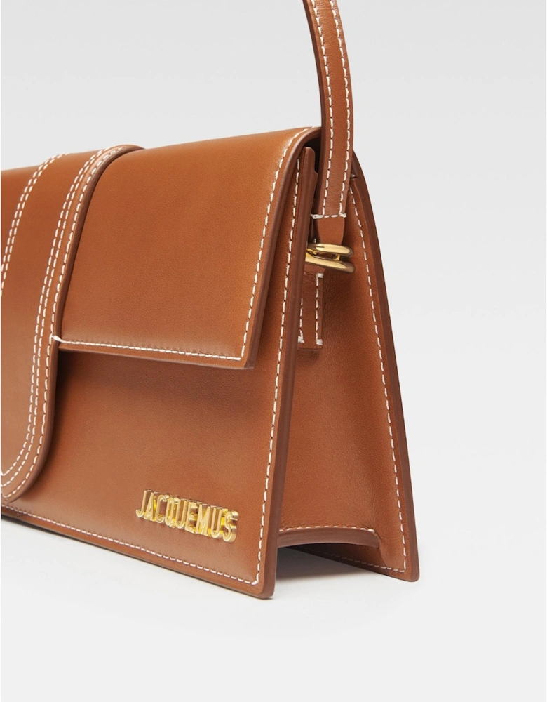 Le Bambino Long Leather Shoulder Bag with Gold Hardware Women - Pink
