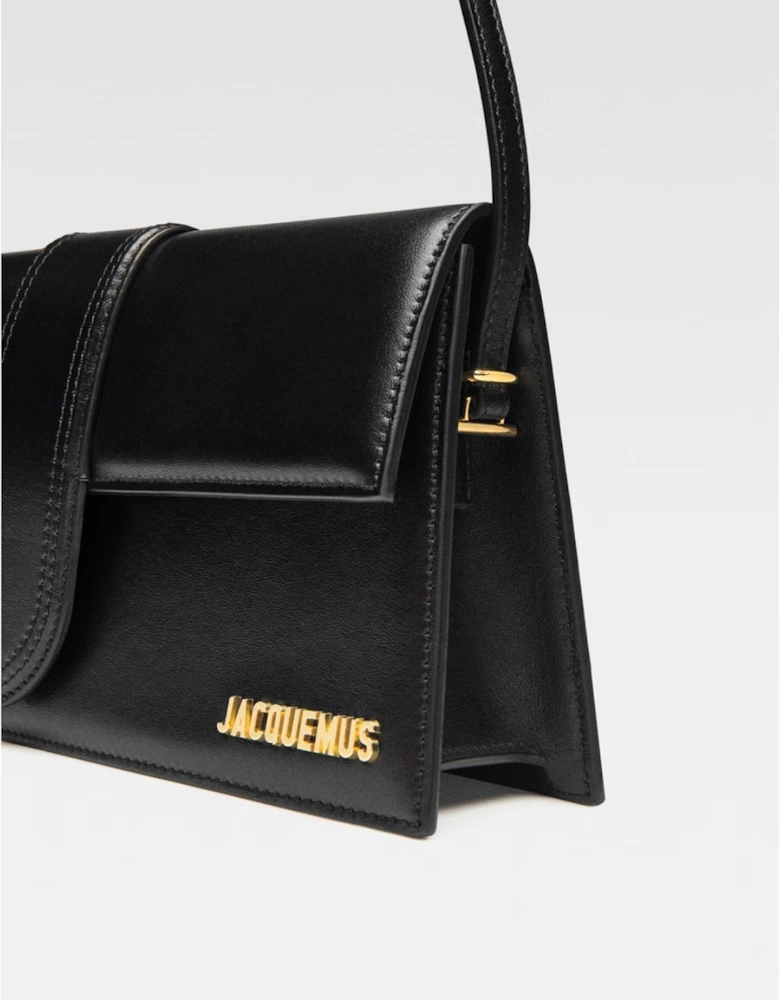 Leather Shoulder Bag with Gold Hardware Women - Pink Handbags