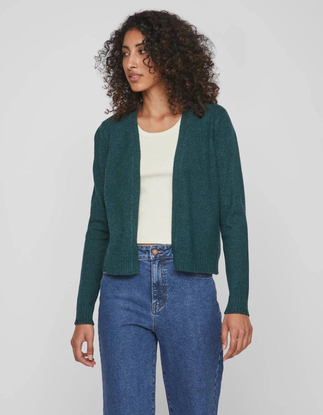 Ril Short Long Sleeve Knit Cardigan Ponderosa Pine/Dark Melange, 7 of 6
