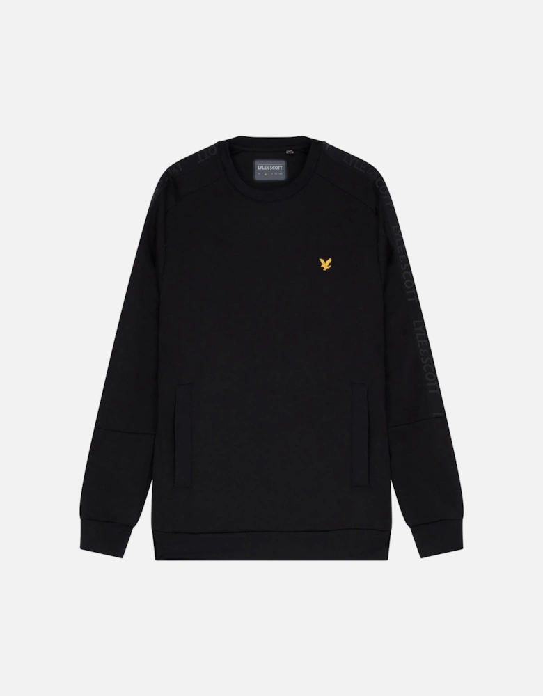 Pocket Branded Crewneck Sweatshirt