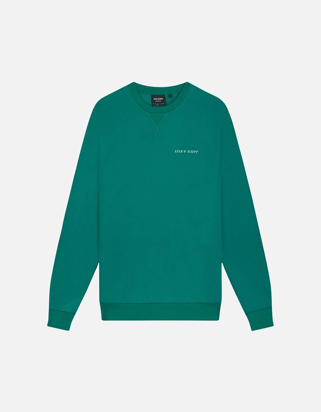 Loopback Embroidered Crewneck Sweatshirt