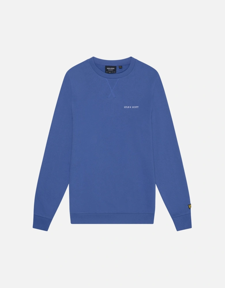 Loopback Embroidered Crewneck Sweatshirt
