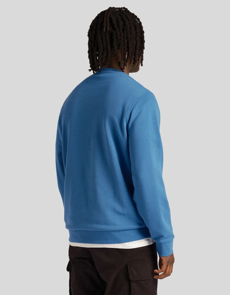 Loopback Embroidered Crewneck Sweatshirt