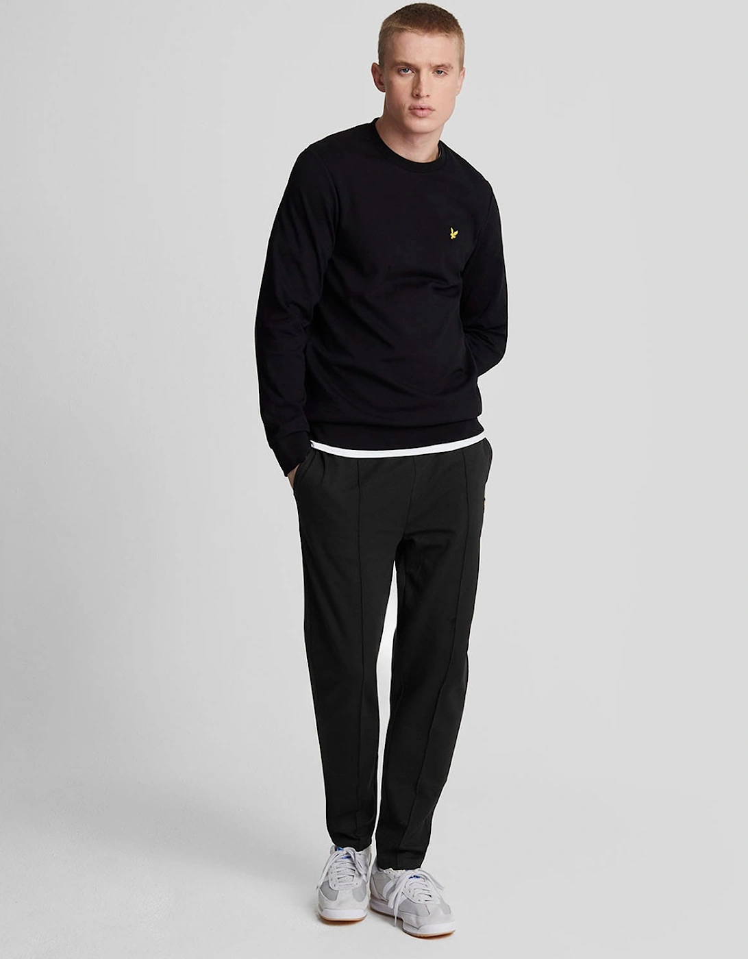 Lyle And Scott Men's Black Pintuck Interlock Sweatpants - : S