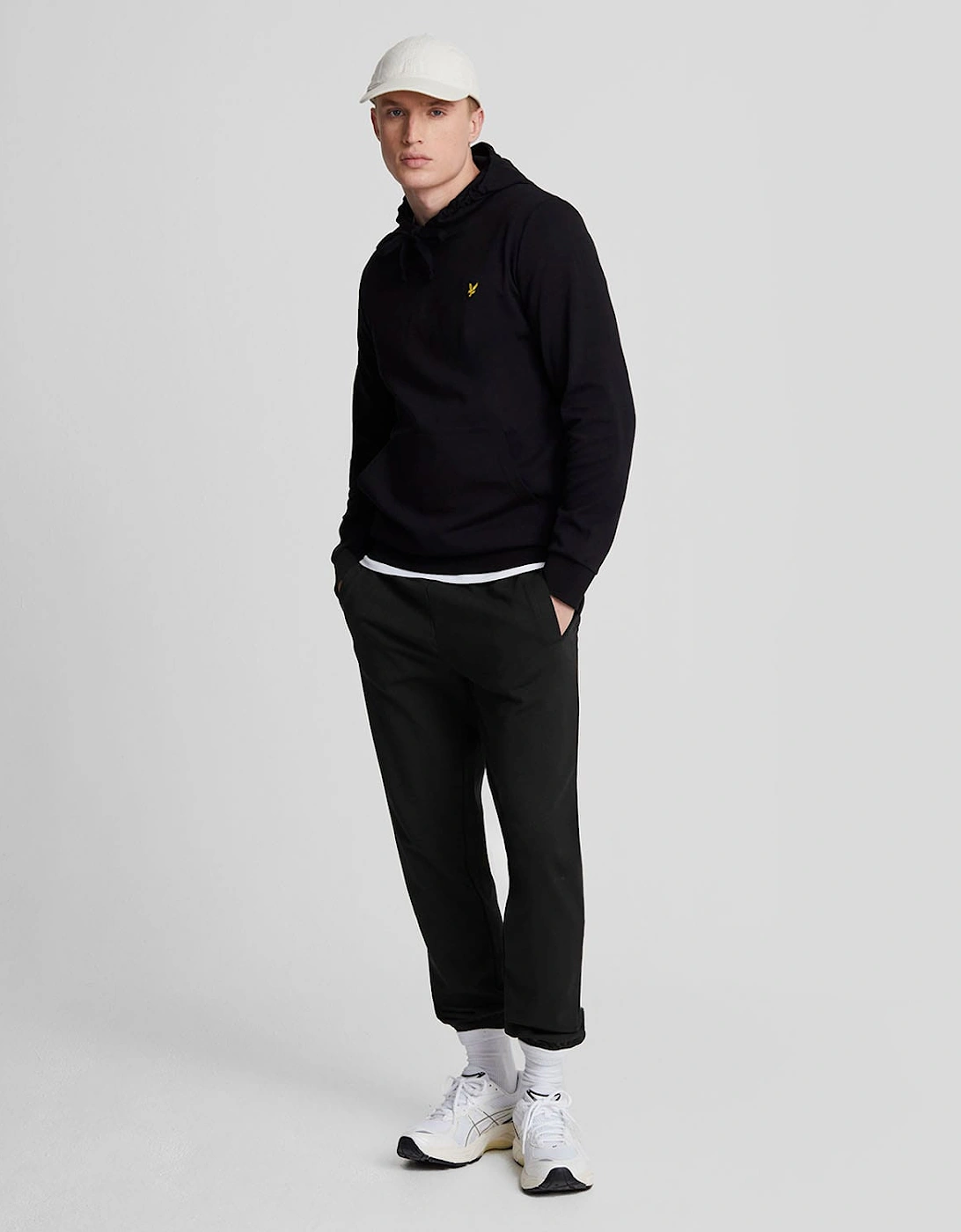 Lyle And Scott Men's Black Interlock Cuffed Sweatpants - : S