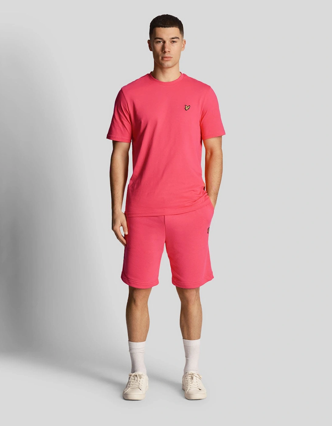 Lyle And Scott Men's Pink Sweat Shorts  37/36/32 Xl