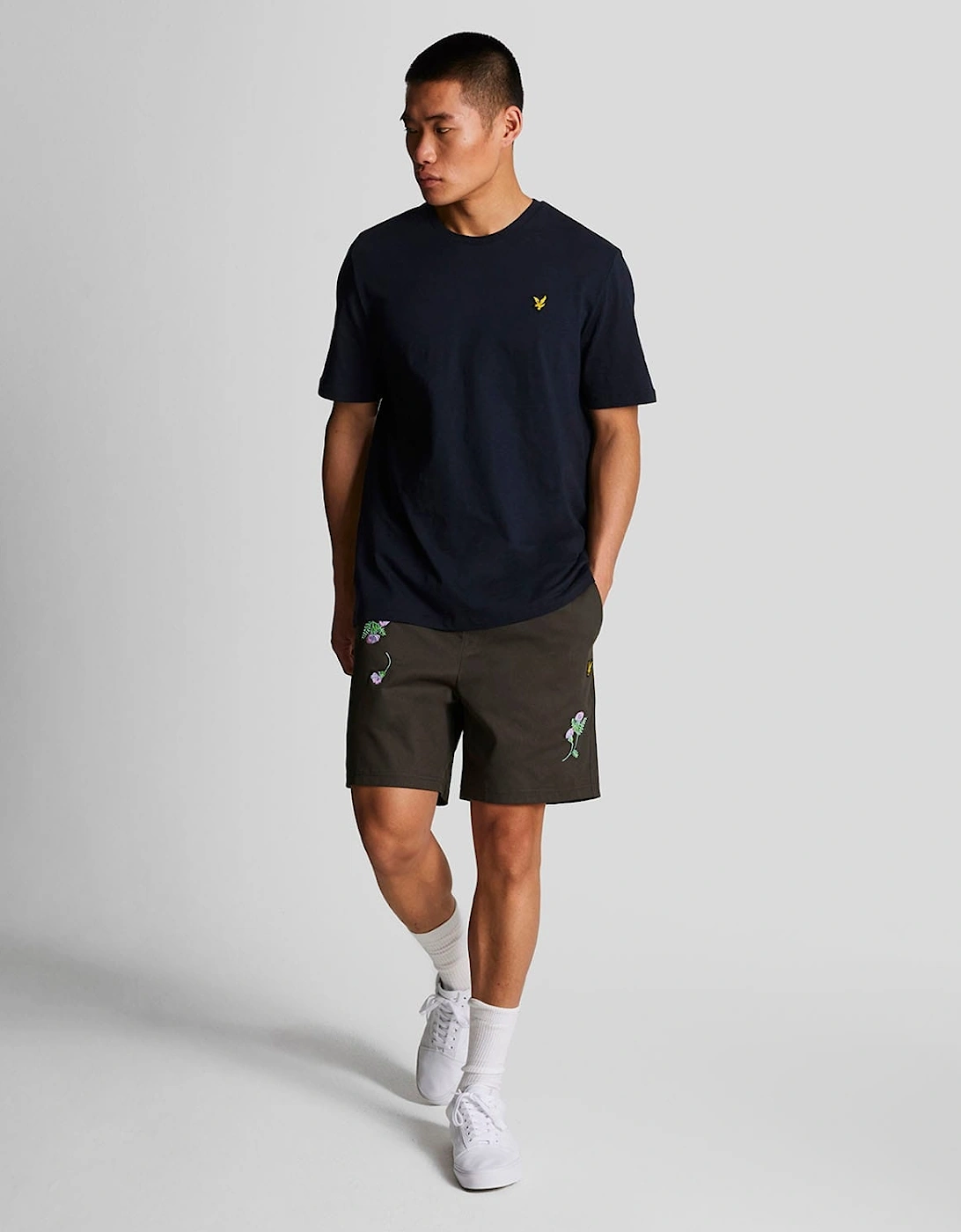 Thistle Club Embroidered Shorts