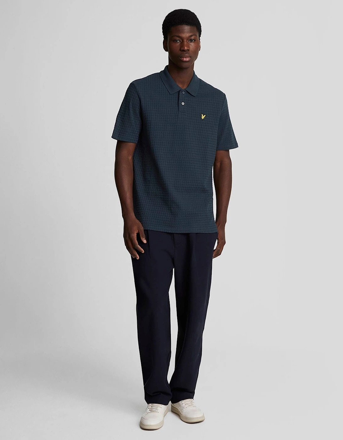 Micro Argyle Polo Shirt