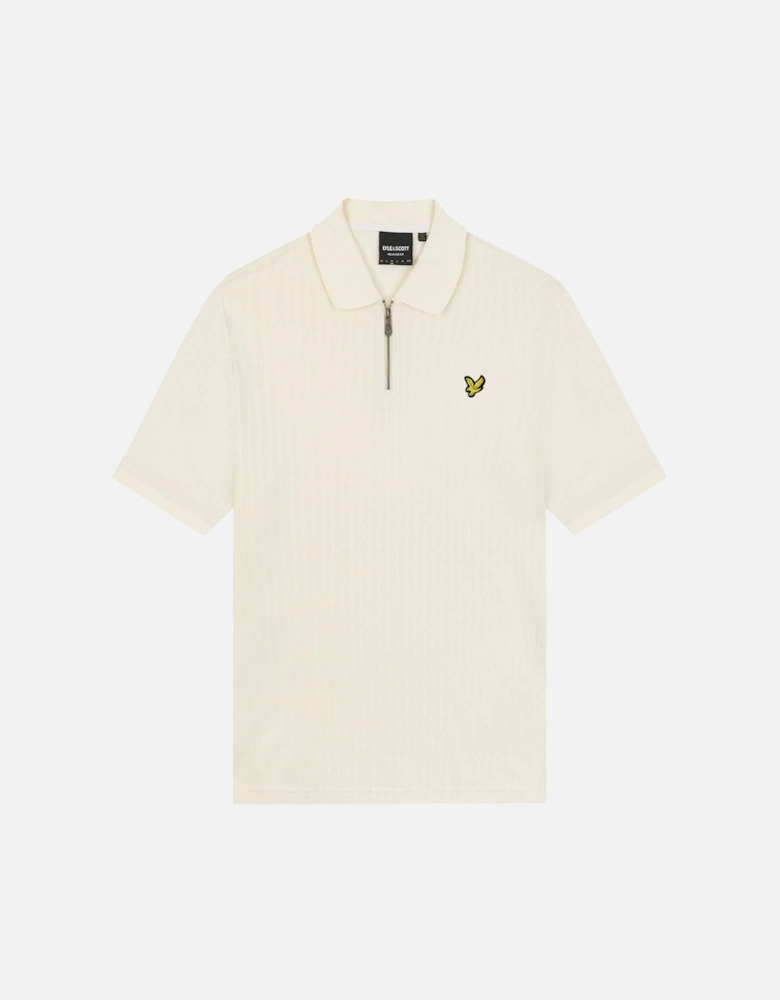 Textured Stripe Polo Shirt