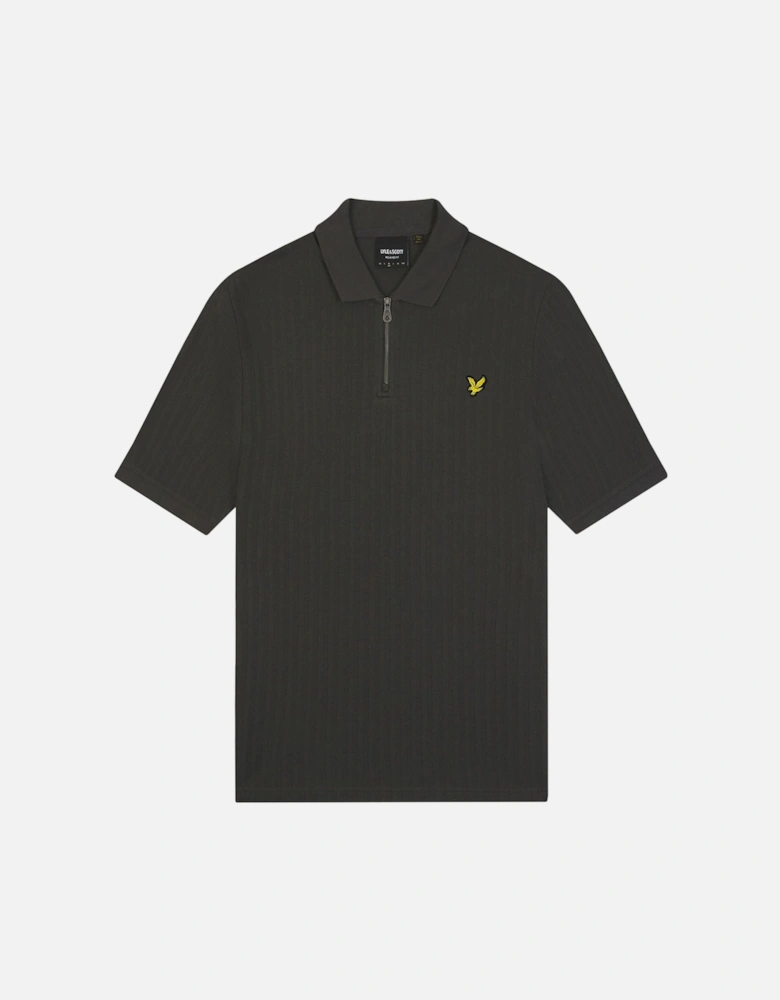 Textured Stripe Polo Shirt