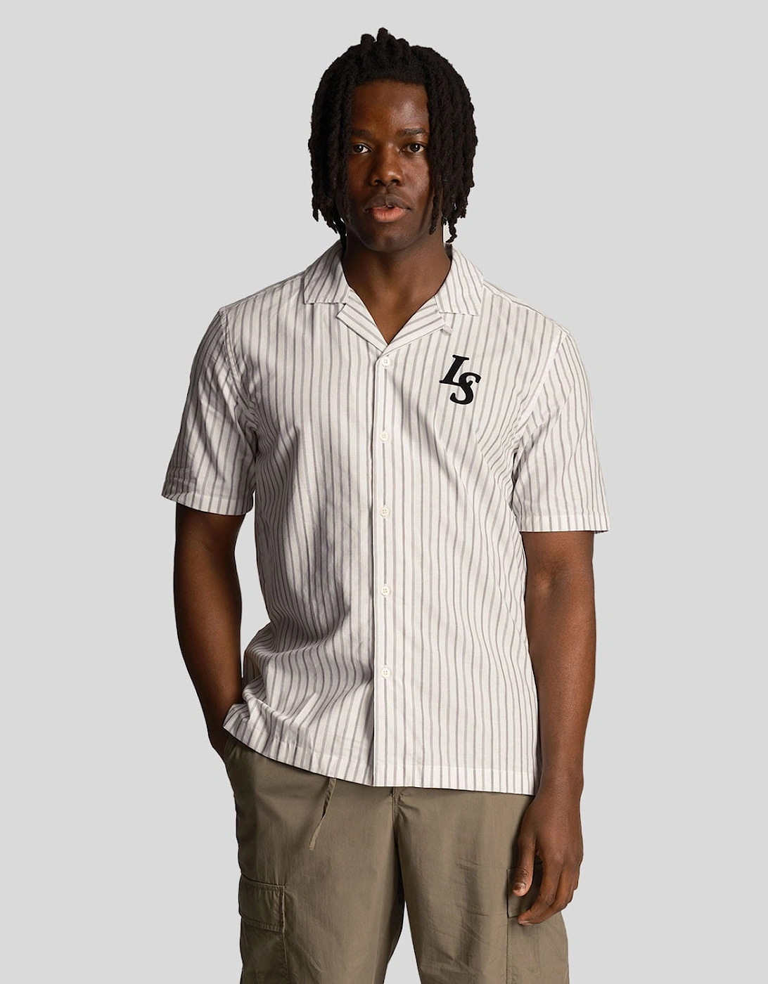Pinstripe Revere Collar Shirt, 6 of 5