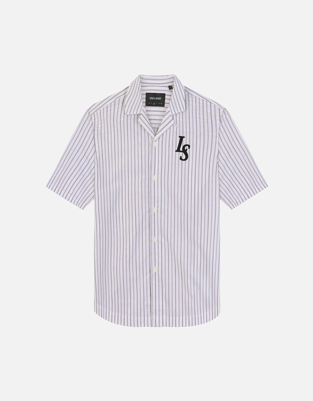 Pinstripe Revere Collar Shirt
