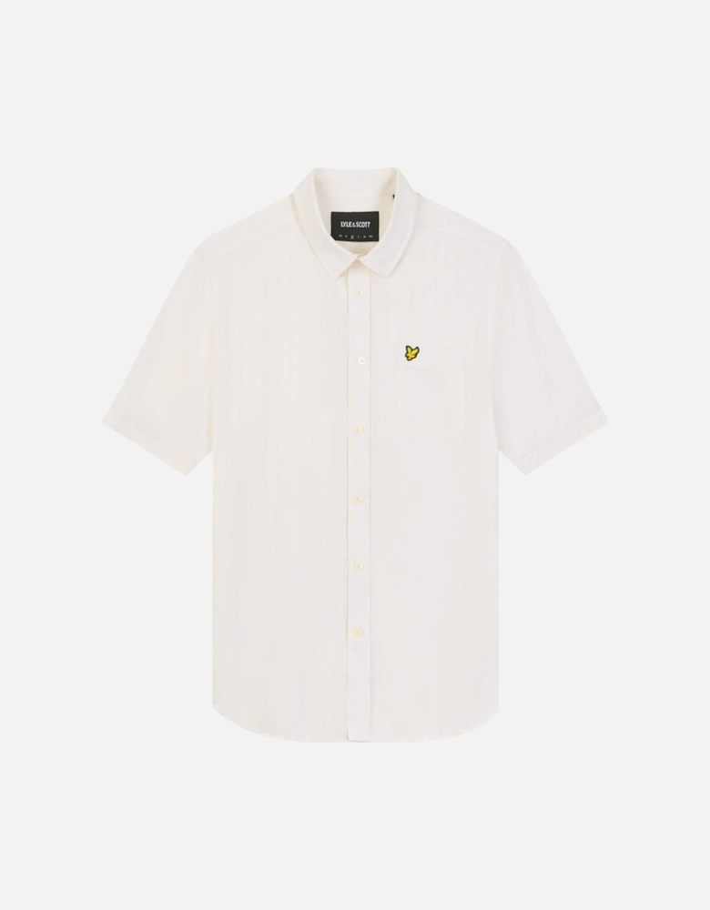 Textured Stripe Short Sleeve Shirt