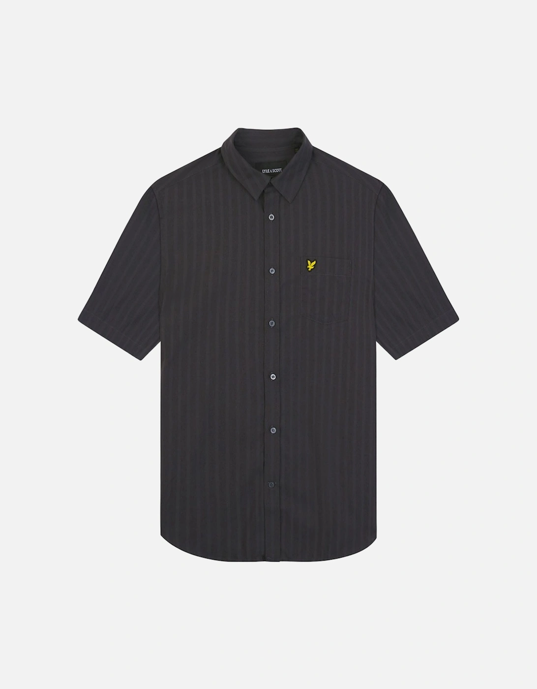 Textured Stripe Short Sleeve Shirt