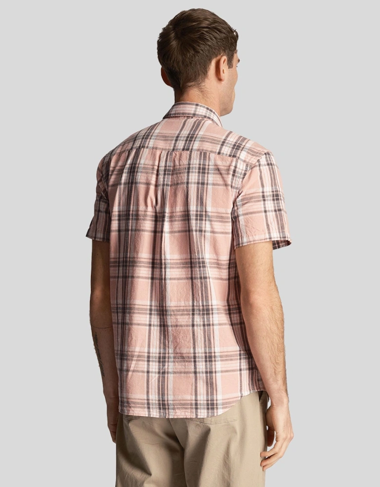 Linen Check Short Sleeve Shirt