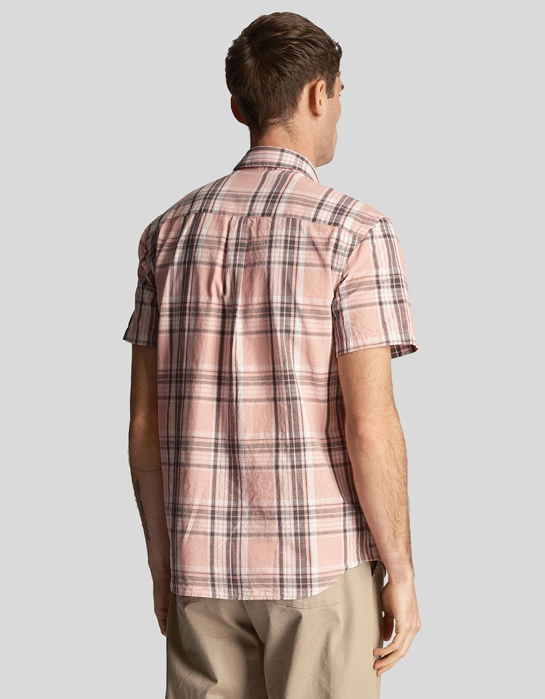 Linen Check Short Sleeve Shirt