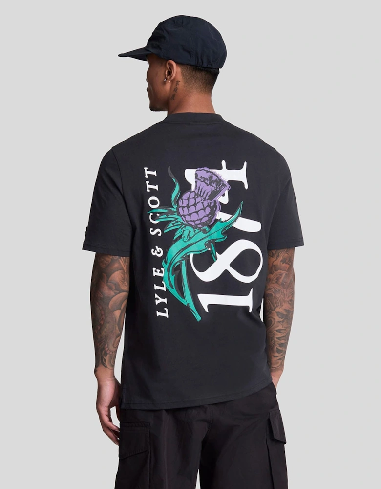 Thistle Flora Print T-Shirt