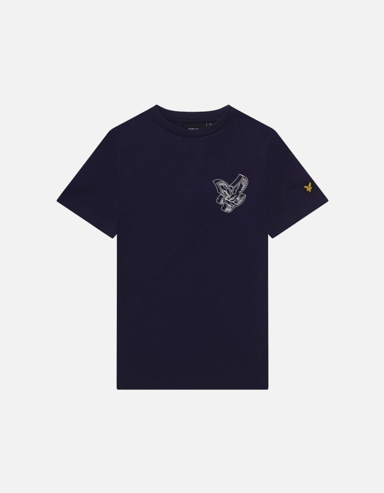 Juniors 3D Eagle Graphic T-Shirt
