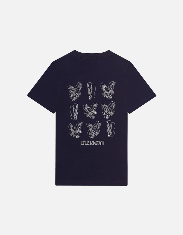 Juniors 3D Eagle Graphic T-Shirt