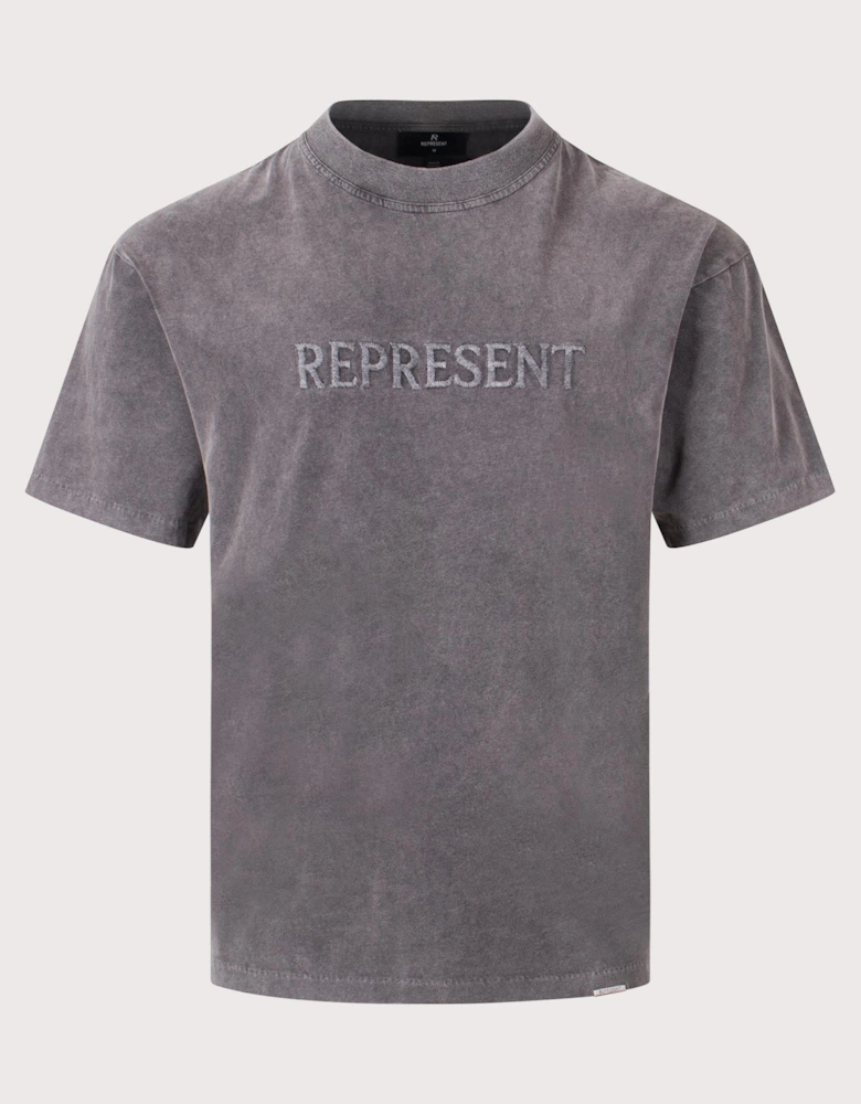 Embroidered Serif Logo T-Shirt