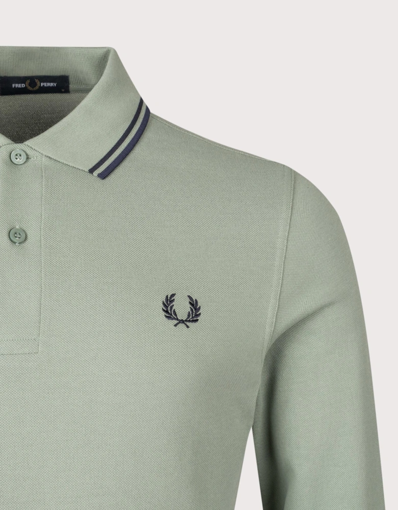 Long Sleeve Twin Tipped Polo Shirt