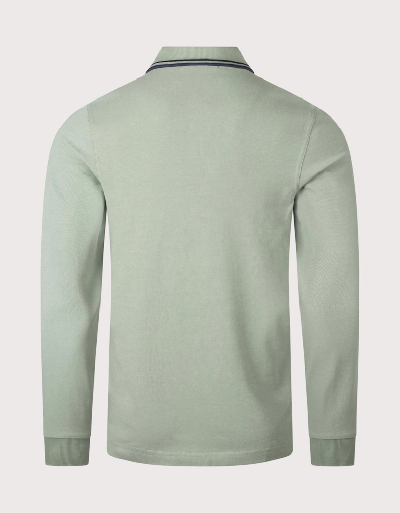 Long Sleeve Twin Tipped Polo Shirt