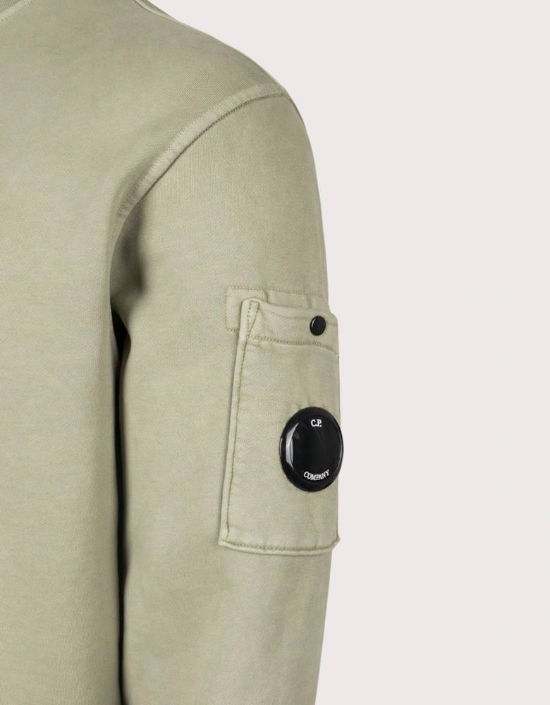 Diagonal Fleece Crewneck Lens Sweatshirt