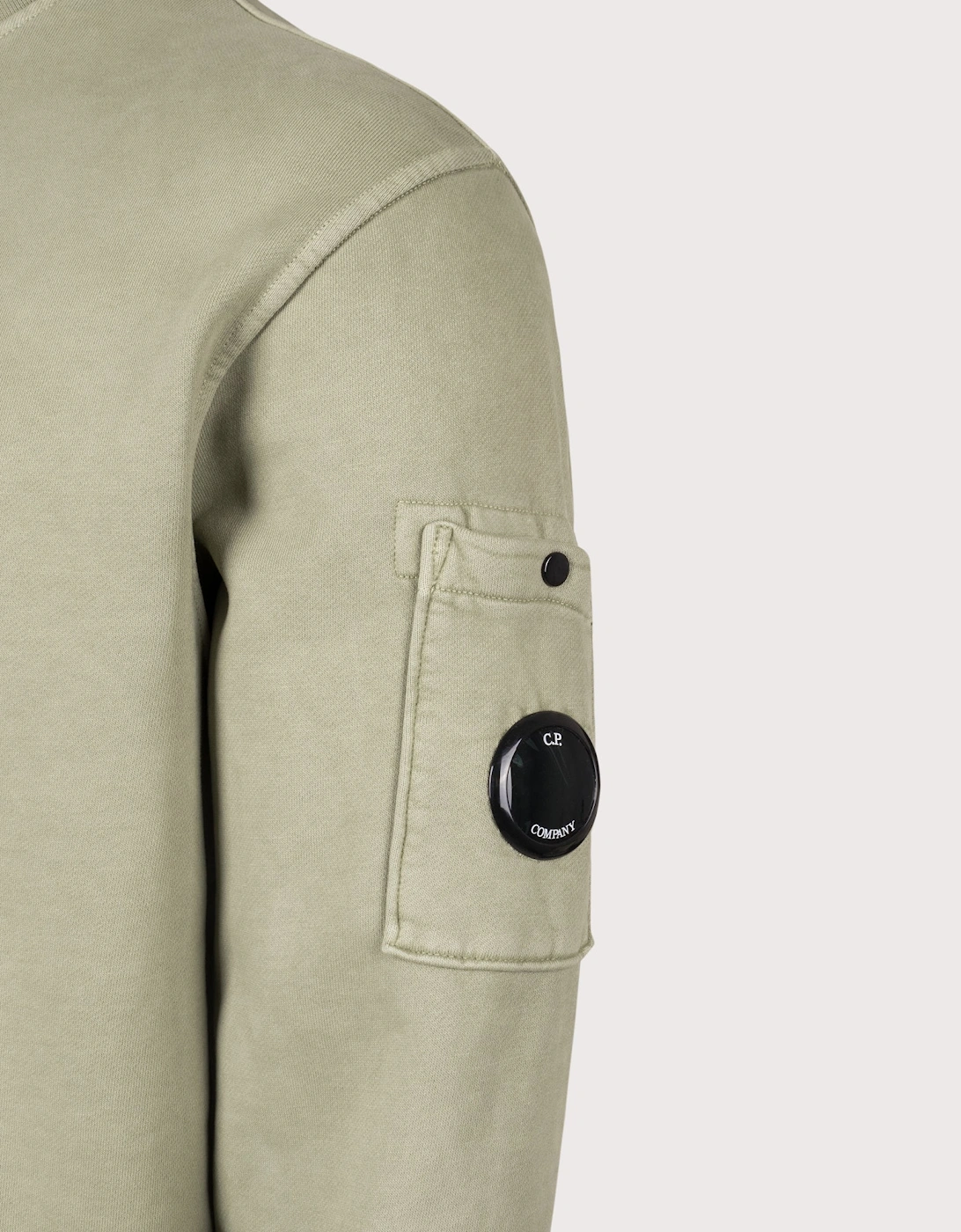Diagonal Fleece Crewneck Lens Sweatshirt