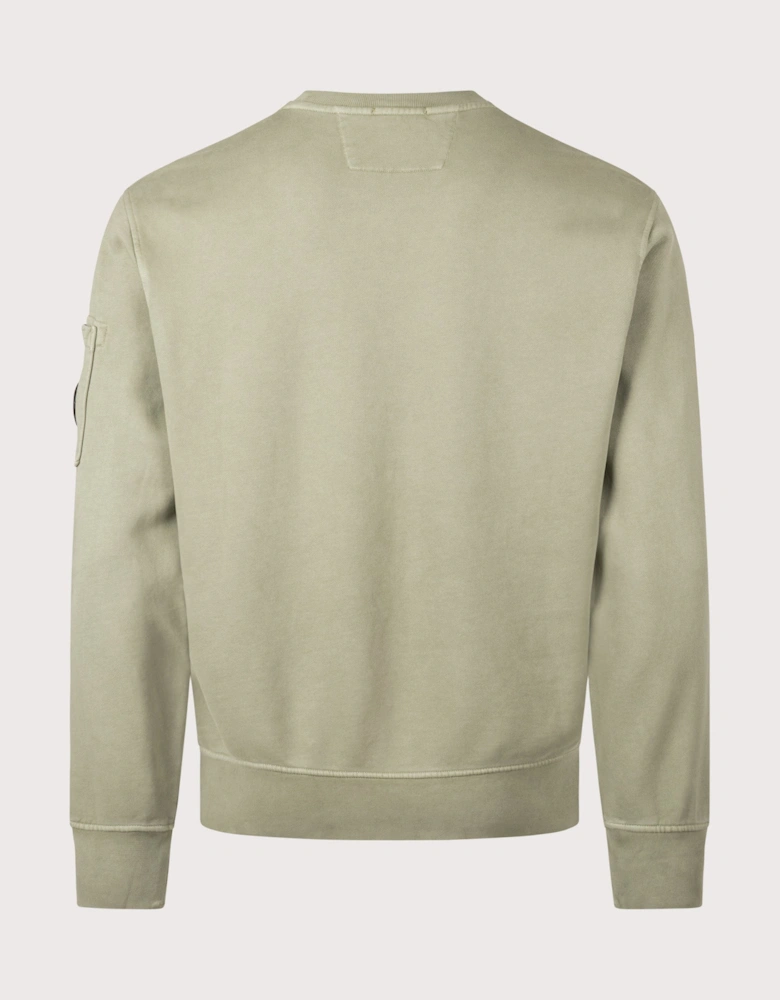 Diagonal Fleece Crewneck Lens Sweatshirt