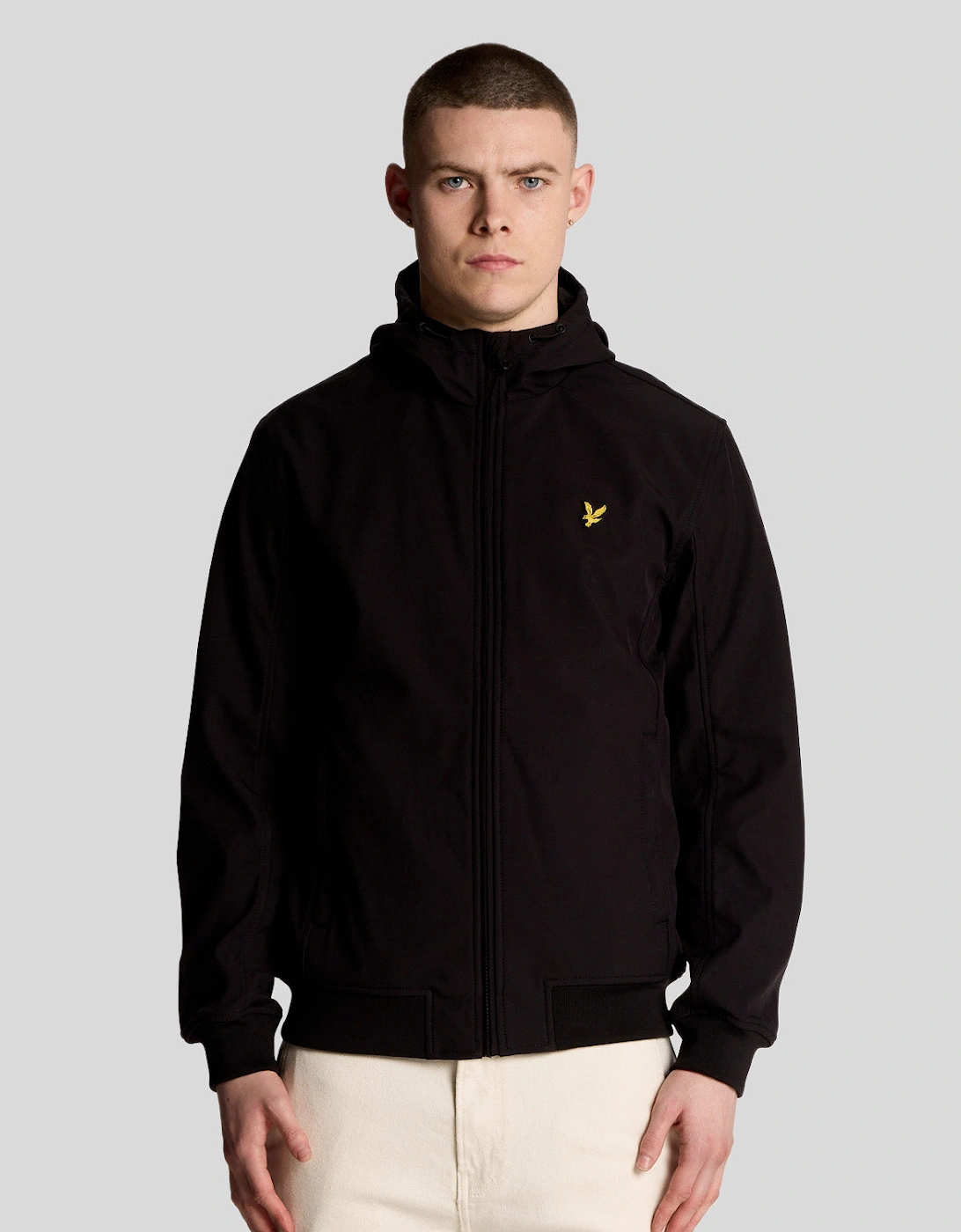 Lyle And Scott Men's Mesh Lined Softshell Jacket - Black - Size: Regular/34