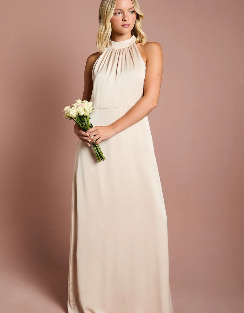 Teen Halterneck Bridesmaid Dress