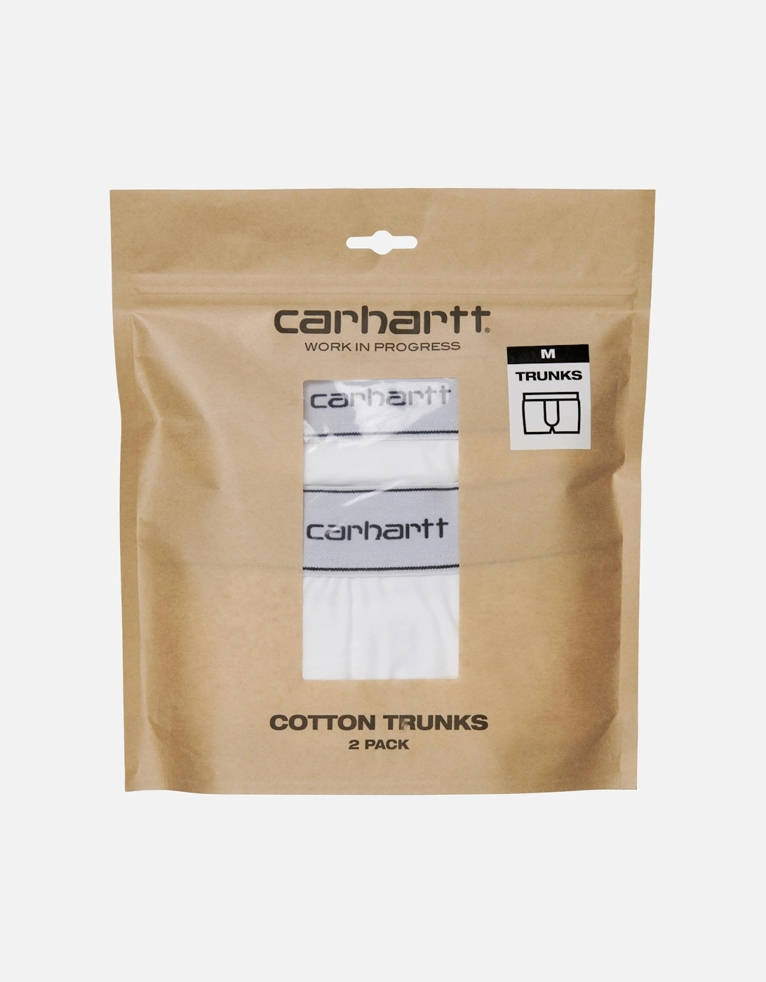 Cotton Trunks 2 Pack – White