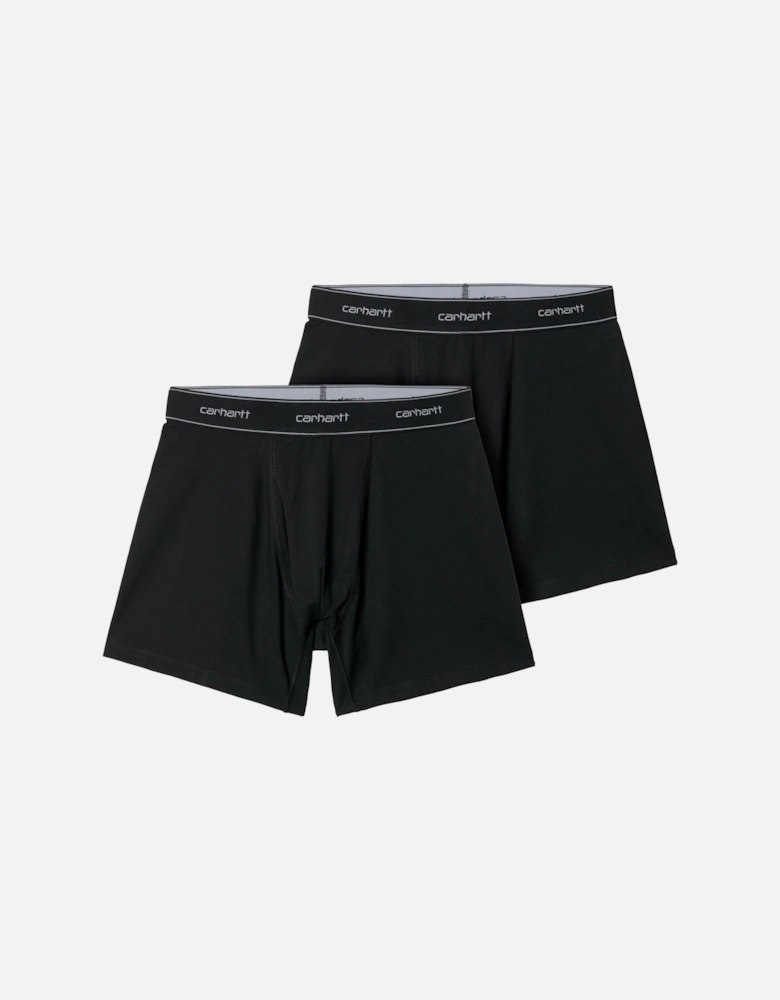 Cotton Trunks 2 Pack – Black