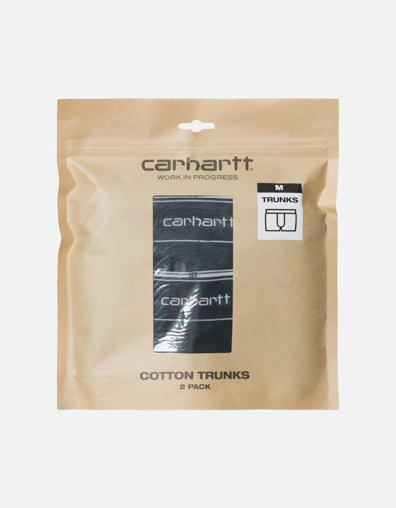 Cotton Trunks 2 Pack – Black