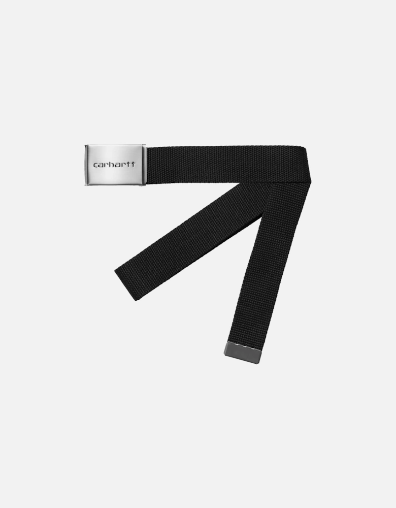 Clip Belt Chrome - Black