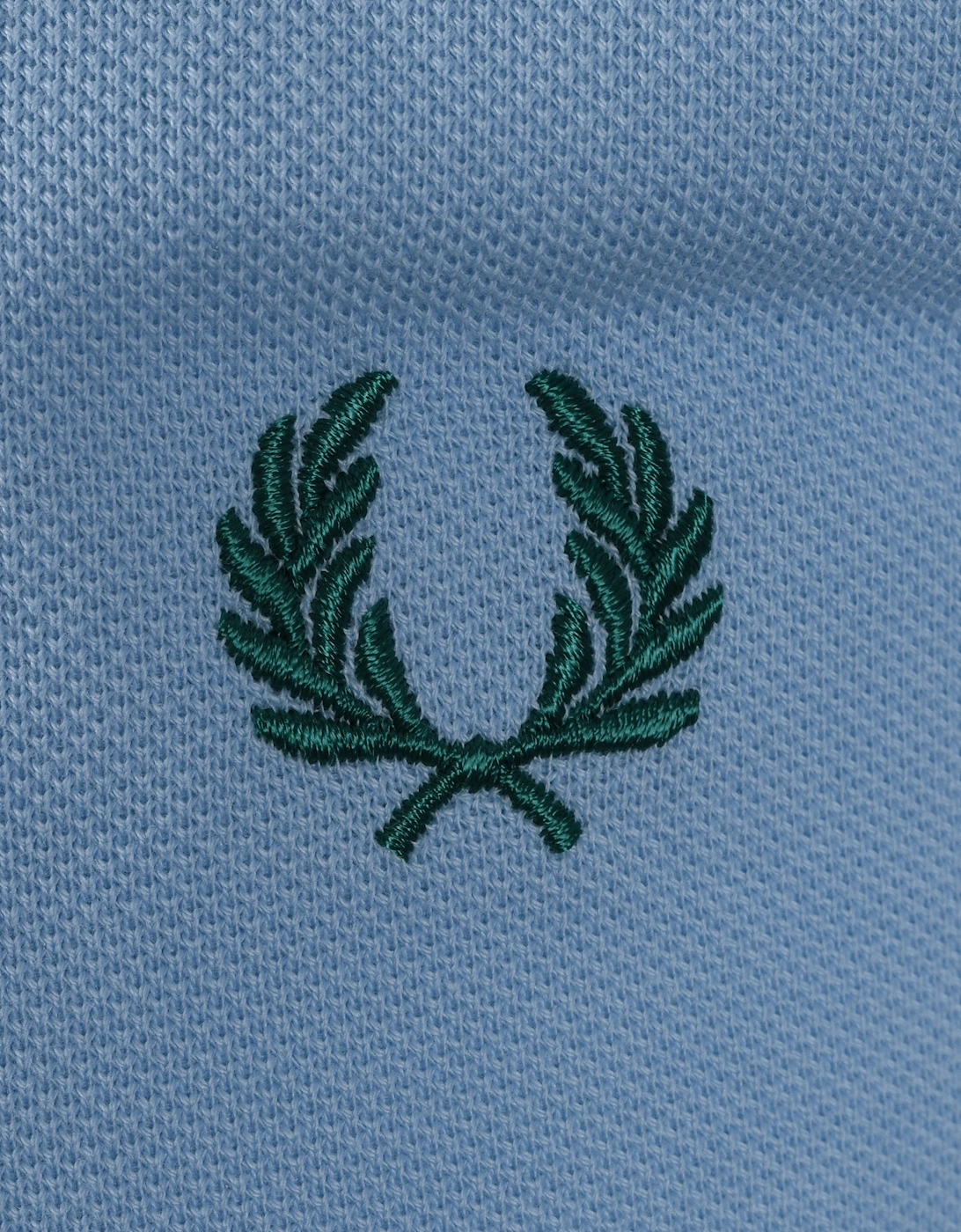 TWIN TIPPED POLO SHIRT TRACK BLUE/BURNT RED/SPORT GREEN