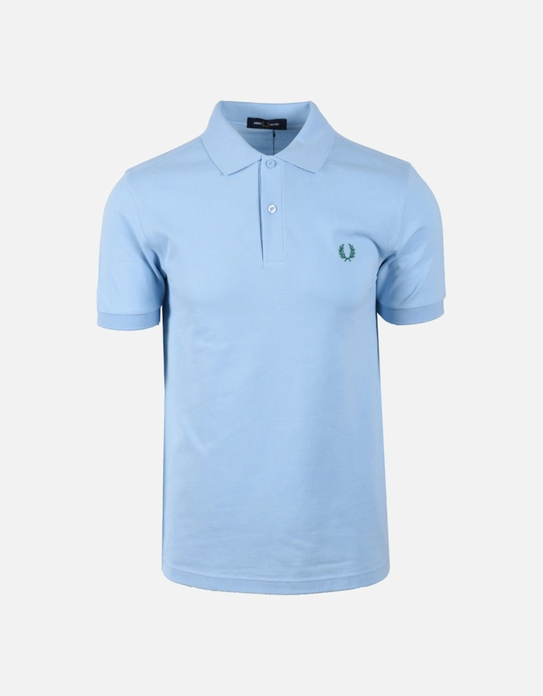 POLO SHIRT TRACK BLUE/SPORT GREEN