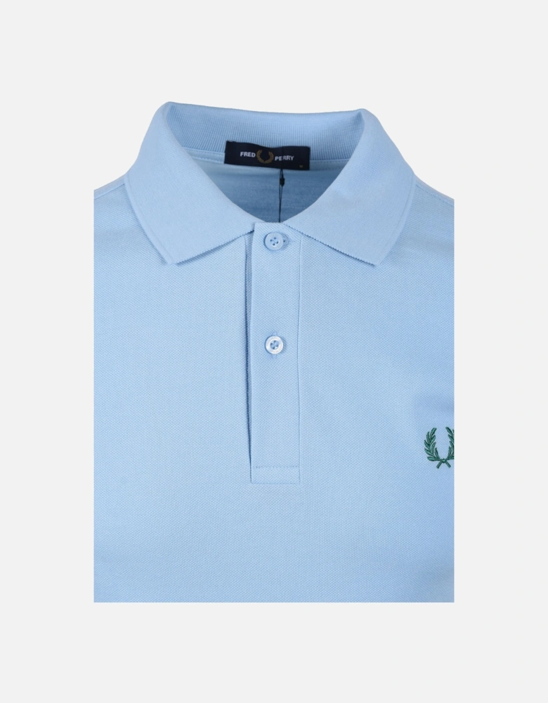 POLO SHIRT TRACK BLUE/SPORT GREEN