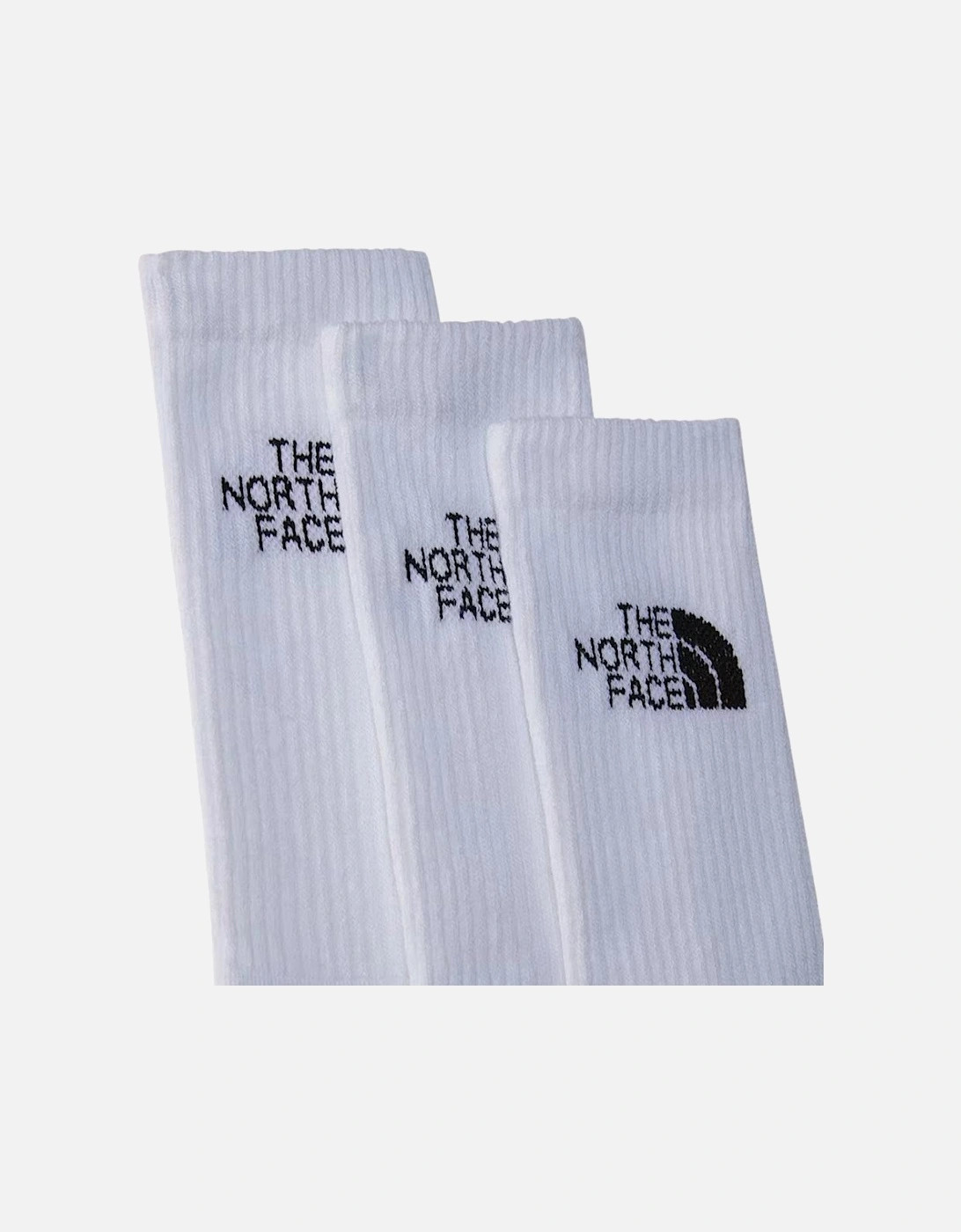 TNF Multi Sport Cushion Sock 3-Pack - TNF White
