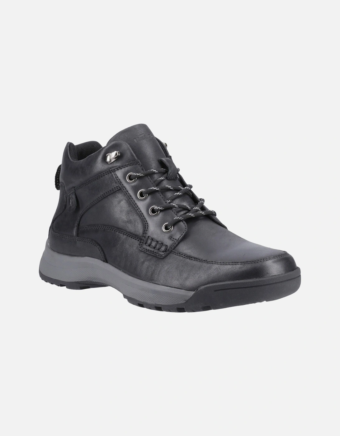 Vernon Leather Men's Black Ankle Boots, 6 of 5