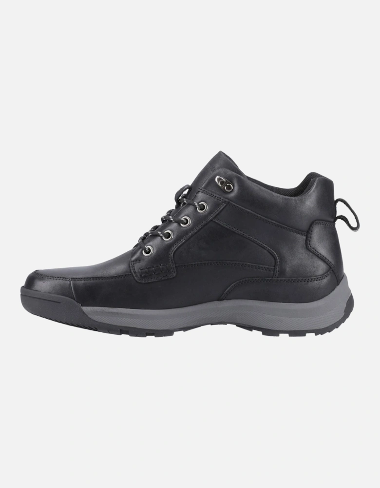 Vernon Leather Men's Black Ankle Boots