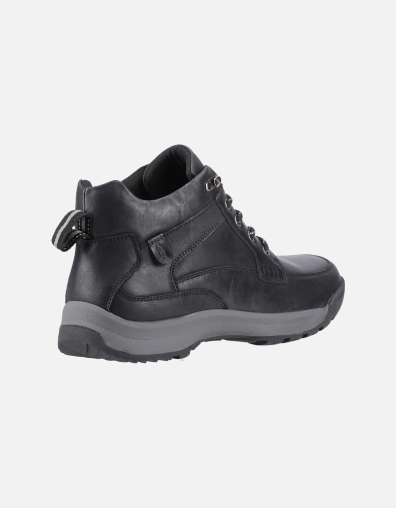 Vernon Leather Men's Black Ankle Boots