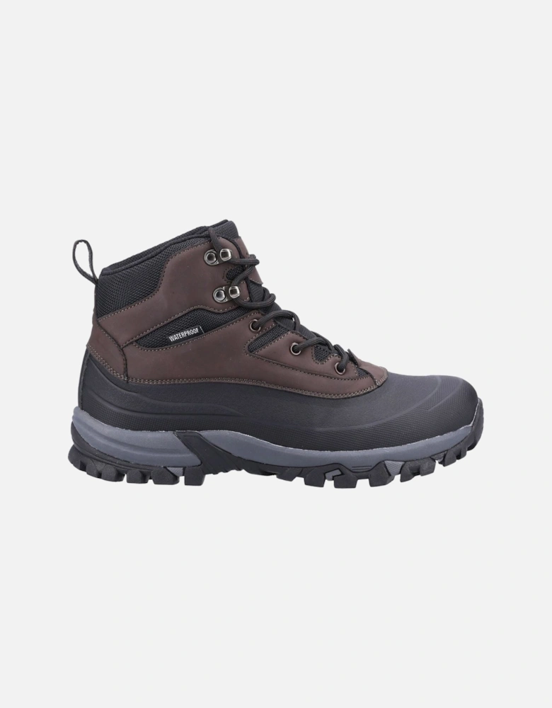 Calmsden Rubber Men's Brown Hiking Boots