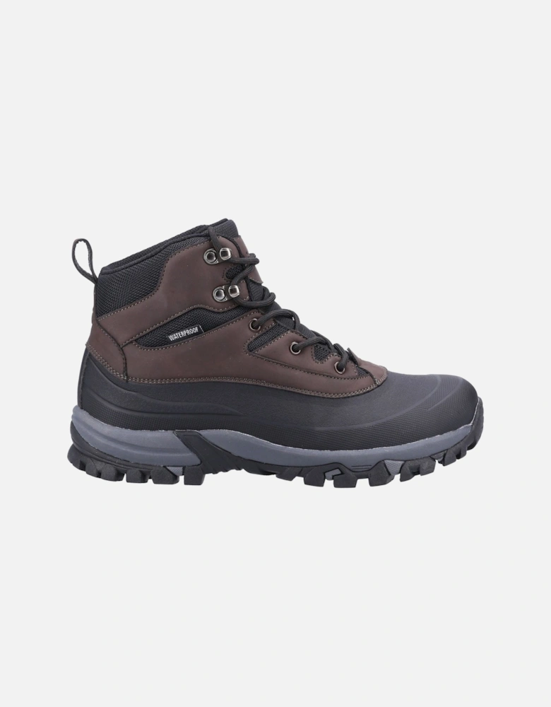 Calmsden Rubber Men's Brown Hiking Boots