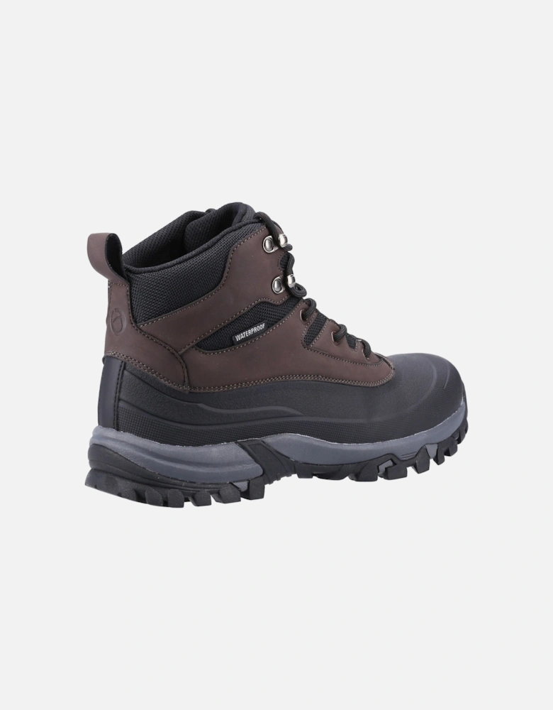 Calmsden Rubber Men's Brown Hiking Boots