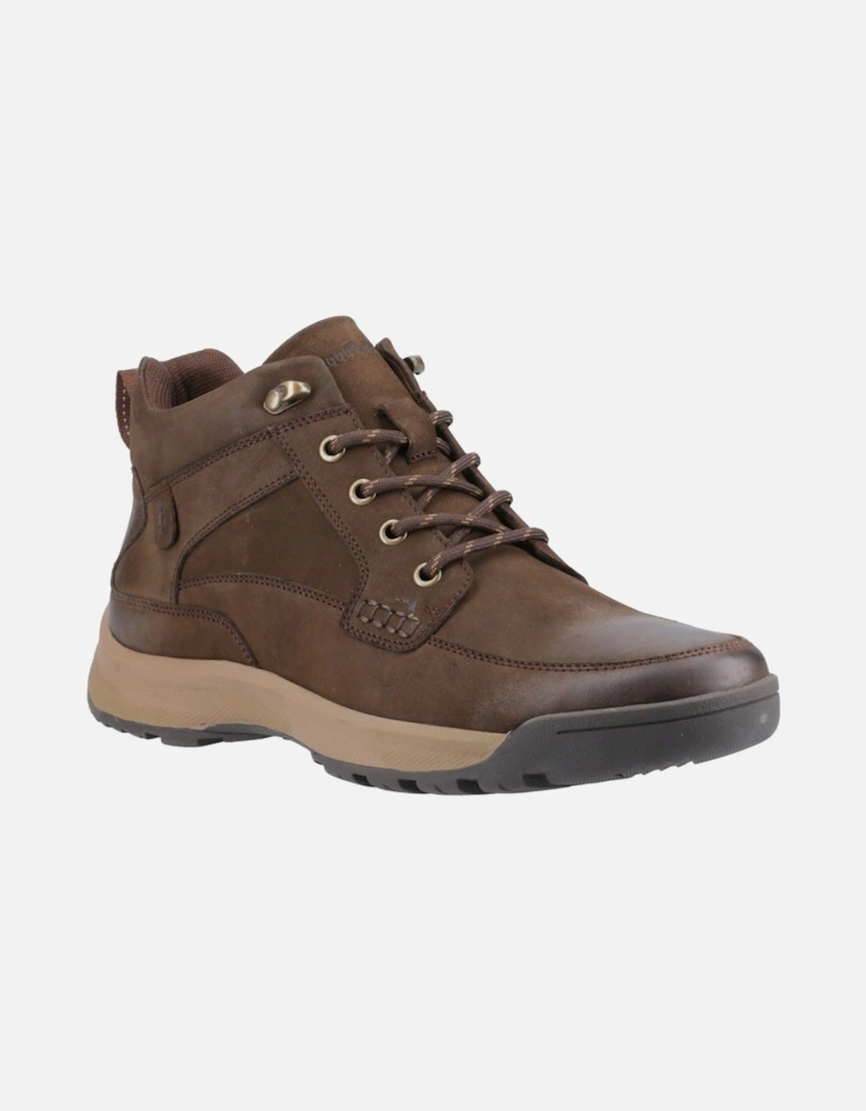 Vernon Leather Men's Brown Ankle Boots