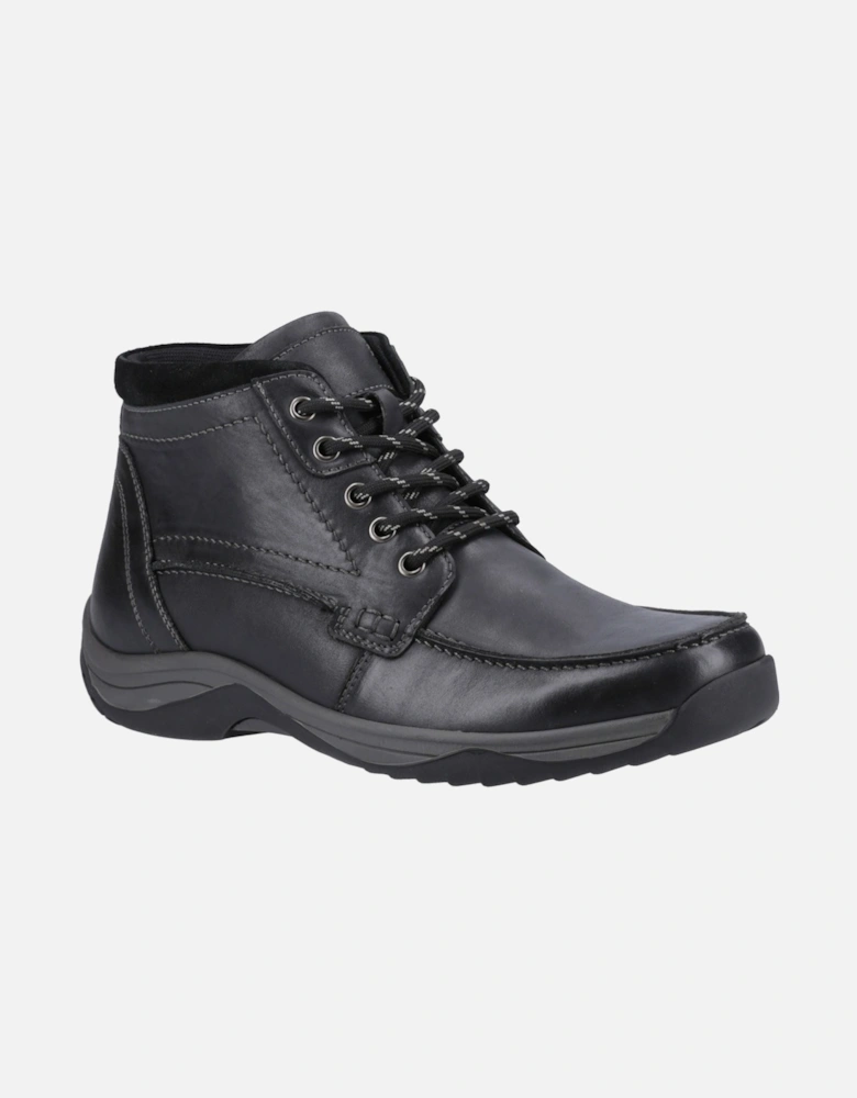 Daryl Leather Men's Black Ankle Boots