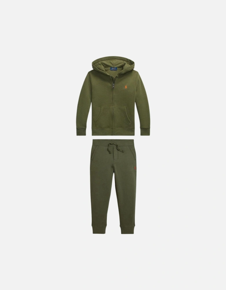 BOY/TEENS OLIVE HOODED TRACKSUIT