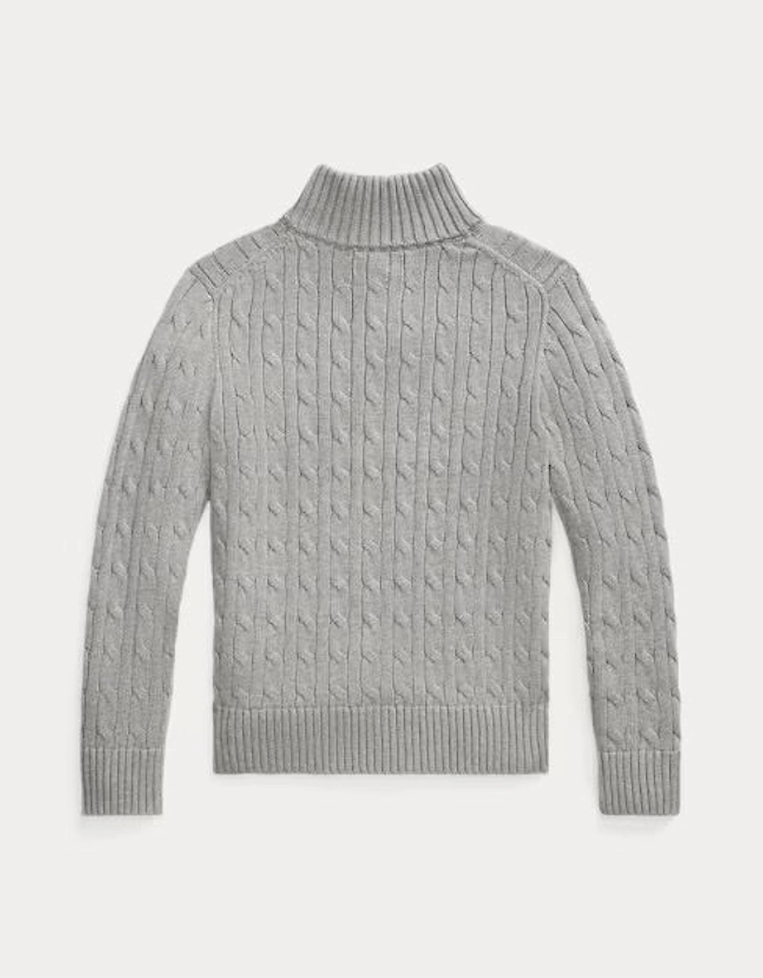BOY/TEEN CABLE KNIT GREY PULLOVER