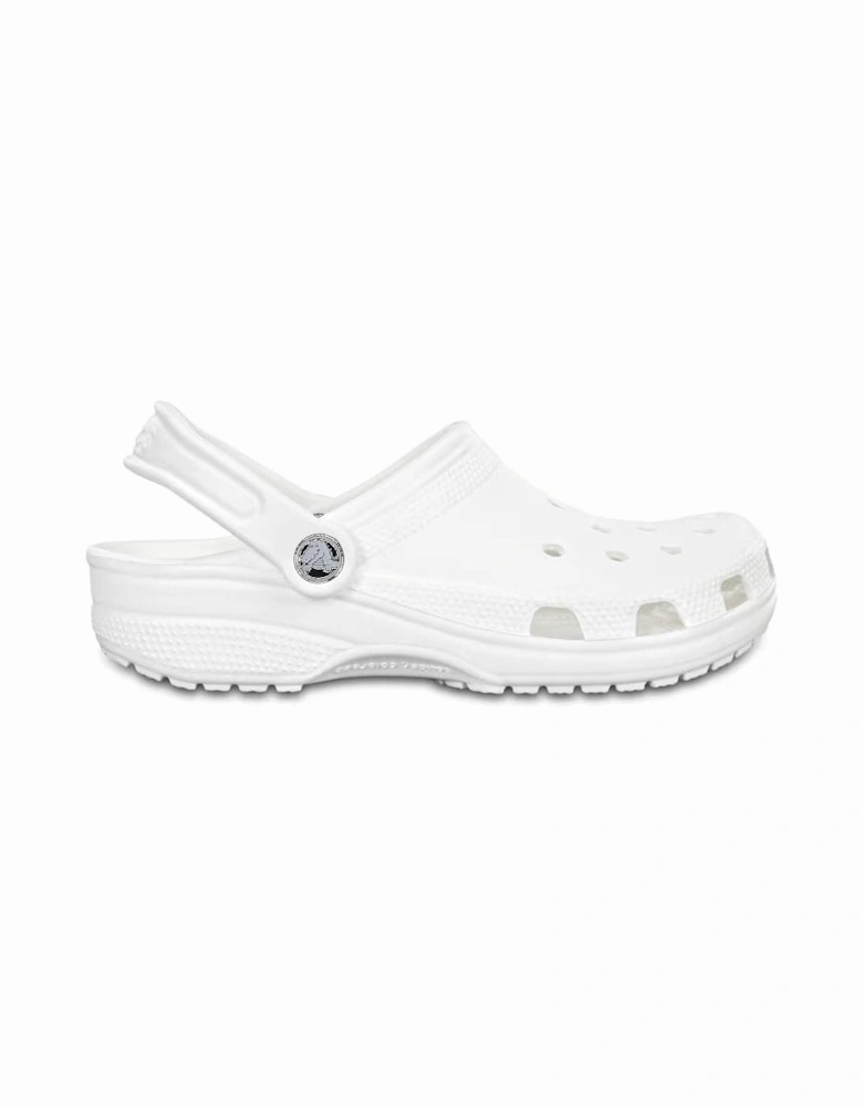 Unisex White Classic Clog Crocs